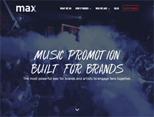 Tablet Screenshot of musicaudienceexchange.com